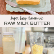 The easiest homemade raw milk butter - Pinterest Image