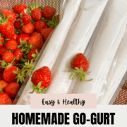 DIY Easy and Healthy Homemade Yogurt Go-Gurt Tubes Pinterest Image