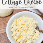 Pinterest Image for Homemade cottage cheese