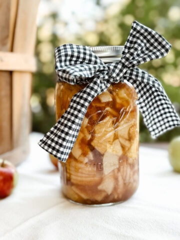 Featured image for canning homemade apple filling without pectin or clearjel step by step