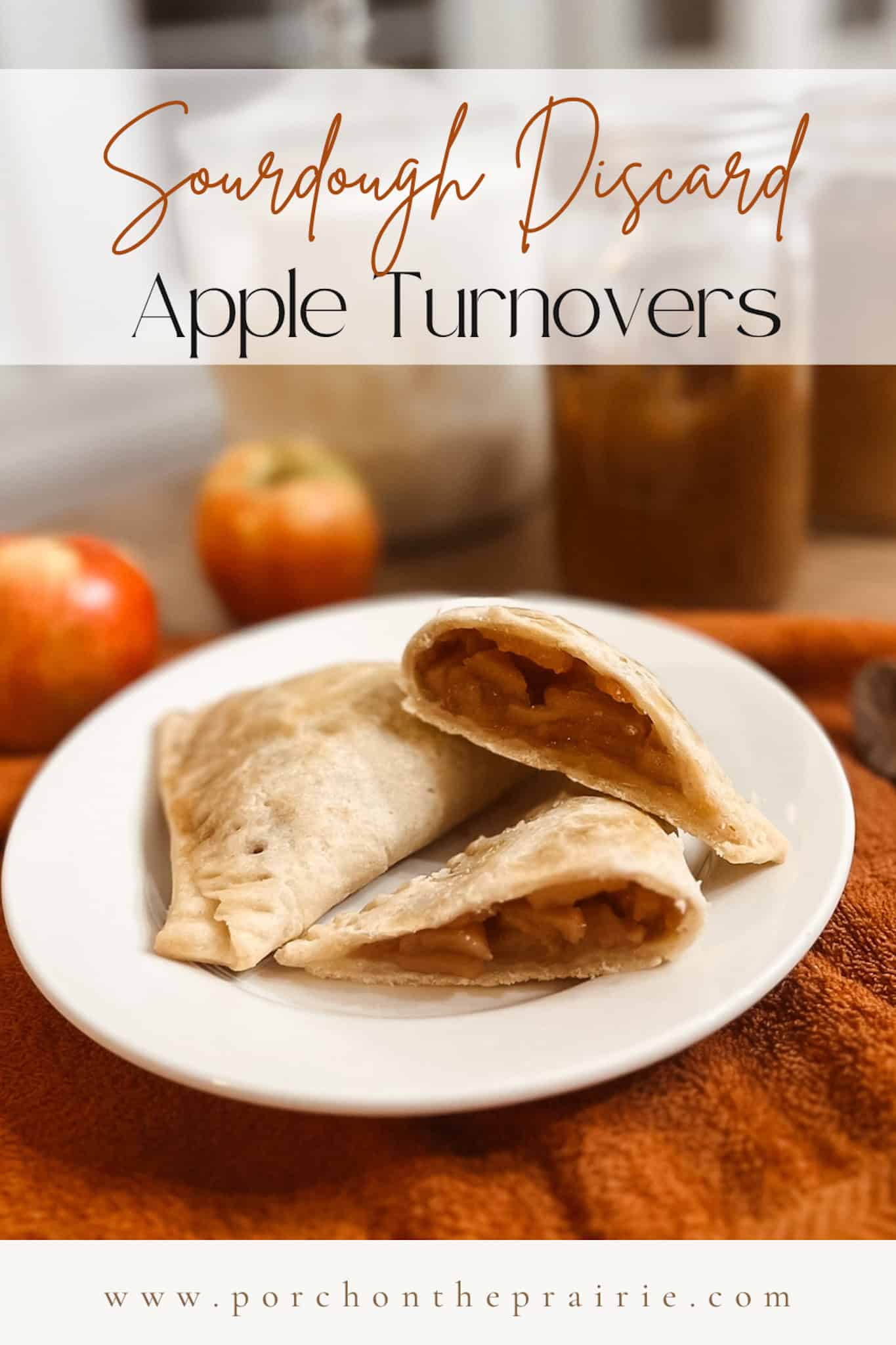 Sourdough discard apple turnovers pinterest image number 1