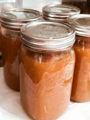 featured Image of canned homemade applesauce