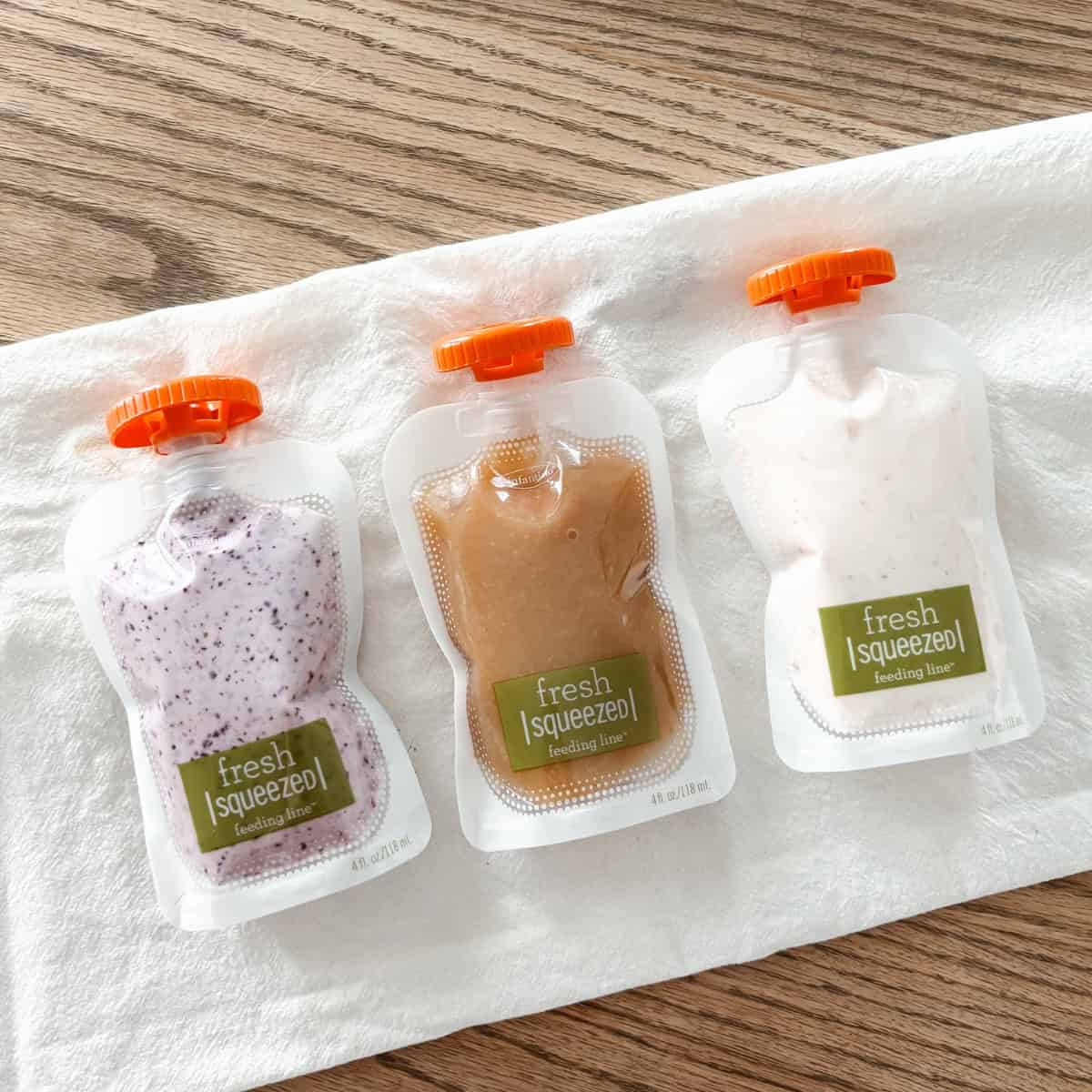 Easy Homemade Squeeze Pouches (fruit, veggie, yogurt)