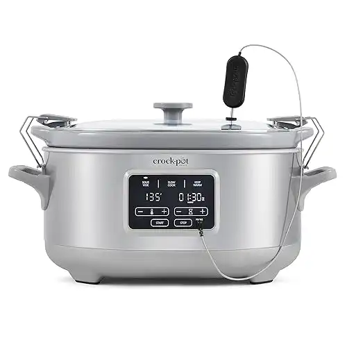 Crockpot® Programmable 7-Quart Cook & Carry Slow Cooker, Stainless Steel