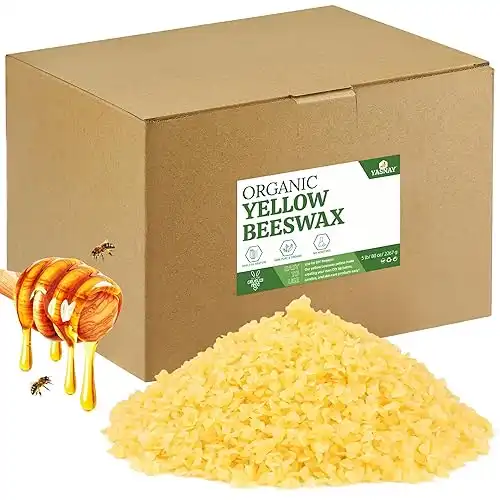 Beeswax Pellets 5LB, 100% Organic