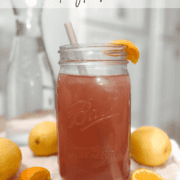 Pinterest image for homemade electrolyte drink powder mix