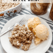 Sourdough discard apple crisp Pinterest image